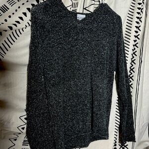 Soft grey knitted sweater